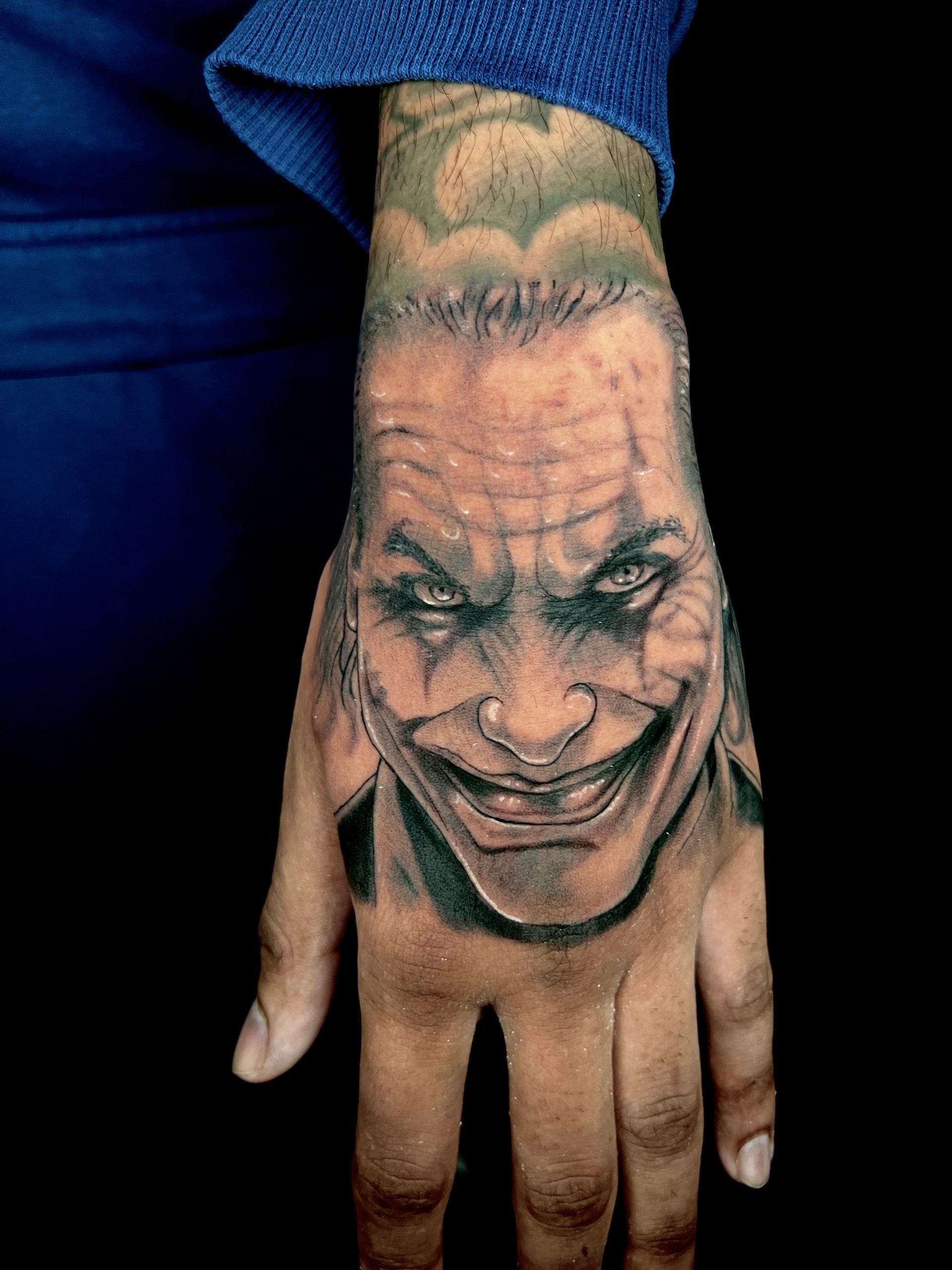 Finished tattoo work